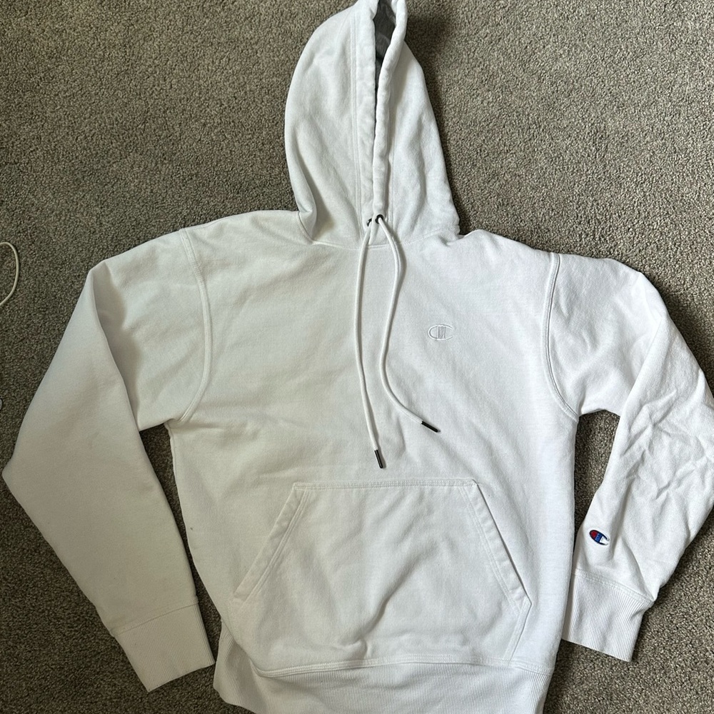 White champion hoodie